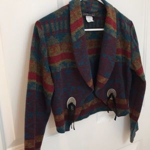 Vintage native /western jacket REAL SILVER